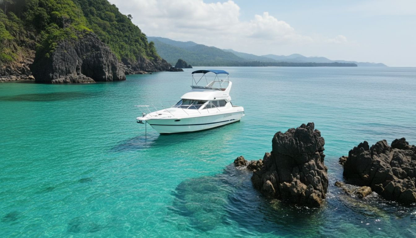 Luxury yacht interior and professional crew for yacht rental in Goa