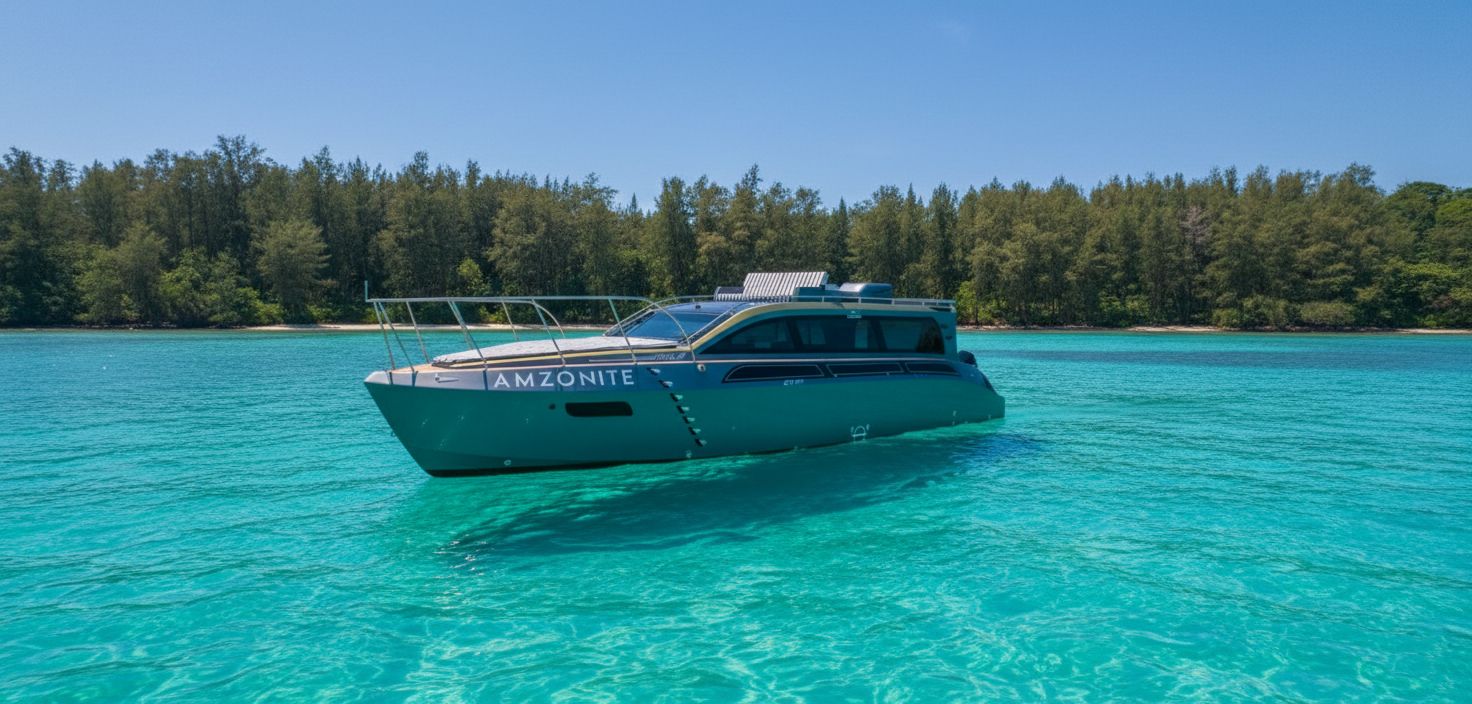 Amzonite party yacht in Goa