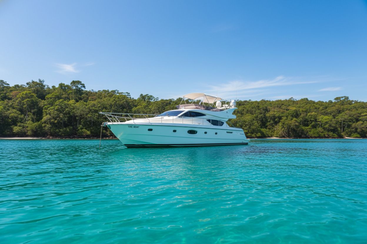 Feretti 460 luxury yacht in Goa